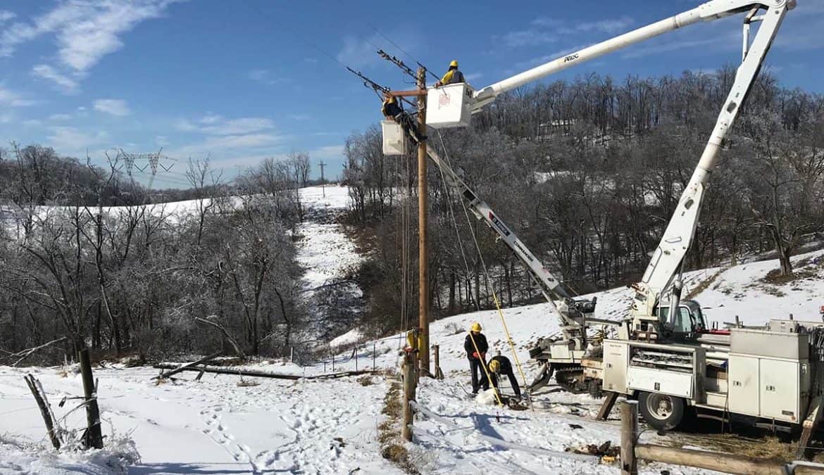 Co-op Crews Restore Power After Major Winter Storm Pummels Wide Swath of U.S.